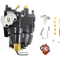 35-1049 - OKO Performance 1-7/8 inch Shorty Carburetor Black by V-Twin