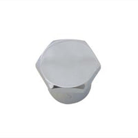 37-8137 - FXR Chrome Flat Top Stem Nut by V-Twin