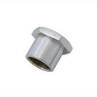37-8137 - FXR Chrome Flat Top Stem Nut by V-Twin