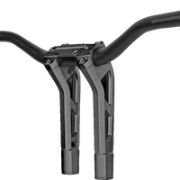PERFORMANCE MACHINE (PM) Phatbar & Riser Kit - Internal Wiring - 9" - Black Ops 0208-2195M-SMB