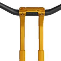 PERFORMANCE MACHINE (PM) Phatbar & Riser Kit - Internal Wiring - 9" - Gold Ops 0208-2195M-SMG
