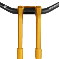 PERFORMANCE MACHINE (PM) Phatbar & Riser Kit - Internal Wiring - 9" - Gold Ops 0208-2195M-SMG