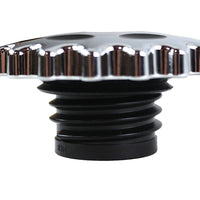 Sprocket Gas Cap Vented Chrome