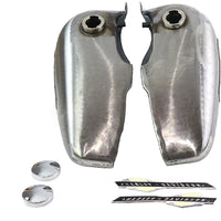 38-0899 Bobbed 5 Gallon Gas Tank Set with Emblems