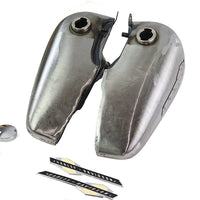 38-0899 Bobbed 5 Gallon Gas Tank Set with Emblems