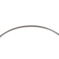 38-1996 Large Ribbed Emblem Trim Stainless Steel