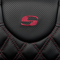 SADDLEMEN Roadsofa™ Extended Reach Seat - Lattice Stitch - Wine Berry Stitch - with Backrest - FL '08-'24 808-07B-184B8