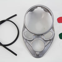 39-1779 - Raw Skull Dash Panel with Red Lens by V-Twin