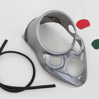 39-1779 - Raw Skull Dash Panel with Red Lens by V-Twin