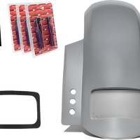 PAUL YAFFE BAGGER NATION Short Rear Fender - Sport - With Black Plate Frame - Thunder-pod Taillight RF-SSTH P-R-B