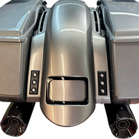 PAUL YAFFE BAGGER NATION Short Rear Fender - Sport - With Black Plate Frame - Thunder-pod Taillight RF-SSTH P-R-B