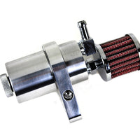 40-0568 - Polished Engine Breather Oil Collector by V-Twin