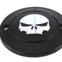 42-1201 - Skull Ignition System Cover 2-Hole Black by V-Twin
