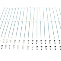 45-0277 Indian Zicad Plated 16 inch Spoke Set by V-Twin