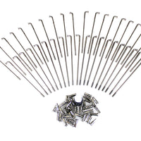 45-0678 - Indian Stainless Steel 16 Spoke Set by Buchanan Spoke