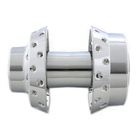 45-0785 - Chrome Front Wheel Hub with 25mm Bearings by V-Twin