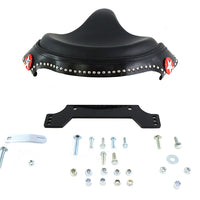 Black Leather Police Solo Seat Kit