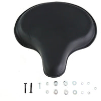 47-0552 - Replica Black Leather Deluxe Solo Seat without Skirt by Corbin Gentry
