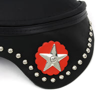 47-0946 - Black Leather Solo Seat with Skirt by Corbin Gentry