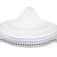 47-0947 - White Leather Solo Seat with Skirt by V-Twin