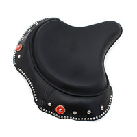 47-0950 - Black Leather Early Style Solo Seat by Corbin Gentry
