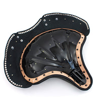 47-0950 - Black Leather Early Style Solo Seat by Corbin Gentry