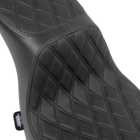 DRAG SPECIALTIES SEATS Predator 2-Up Seat - Vinyl - Double Diamond - Black Stitching - FLSB/FXLRS '18-'24 4688B