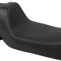 DRAG SPECIALTIES SEATS Predator III Seat - Extended Reach - Smooth - Black Solar Leather - FLH/FLT '08-'24 4687E