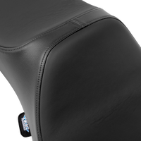 DRAG SPECIALTIES SEATS Predator III Seat - Extended Reach - Smooth - Black Solar Leather - FLH/FLT '08-'24 4687E