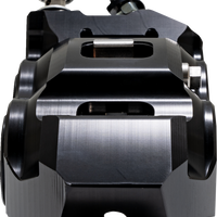 PERFORMANCE MACHINE (PM) Caliper - 137 X 4B - Left - Black Anodized with Clear Bore Caps 0053-2957-MC