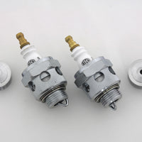 49-0982 - 18mm Beck Spark Plugs with Cool Fin Set by V-Twin