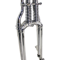 49-2412 - 18 Offset Spring Fork Assembly Chrome by V-Twin
