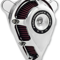 PERFORMANCE MACHINE (PM) Jet Air Cleaner Kit - Chrome 0206-2167-CH