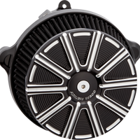 ARLEN NESS Big Sucker™ Stage 1 Air Cleaner Kit with Cover - 10 Gauge - Black with Machined Accents 600-307
