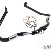 51-0014 - Black Front Turn Signal Highway Bar by V-Twin