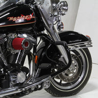 51-0871 - Black Front Engine Bar with Footpeg Pads by V-Twin