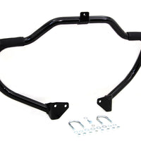 51-0872 - Black Front Engine Bar with Footpeg Pads by V-Twin