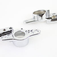 51-0994 - Rear Frame Fork Bracket Set Chrome by V-Twin