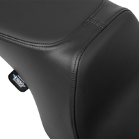 DRAG SPECIALTIES SEATS Predator 2-Up Seat - Solar Leather - Smooth - w/o Backrest - FL '97-'07 4695E