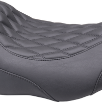 MUSTANG Wide Tripper™ Seat - Solo - Black Stitching - FLT/FLH '23-'25 89503