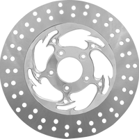 RC COMPONENTS Floating Brake Rotor - Front Left - Savage - 320 mm - Chrome ZSSCOG320A-85C-LF2K