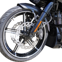 ARLEN NESS Wheel with Hub/Adapter - Factory 24 - Front - Black/Contrast Cut - 21x3.5 91-654