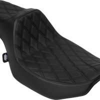 DRAG SPECIALTIES SEATS Extended Reach Predator III Seat - Vinyl - Black Double Diamond Stitch - FLH/FLT '23-'25 4706B