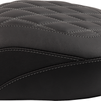 MUSTANG Wide Tripper™ Seat - Passenger - Gun Metal Stitching - FLT/FLH '23-'25 88511GM