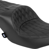DRAG SPECIALTIES SEATS Freedom Seat - Black - Vinyl - Black Double Diamond Stitch - FLT/FLH '23-'25 4711B