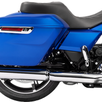 DRAG SPECIALTIES SEATS Freedom Seat - Black - Vinyl - Silver Double Diamond Stitch - FLT/FLH '23-'25 4711C