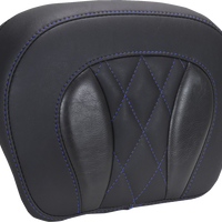 MUSTANG Chopped Tour-Pak® Pad - Sky Blue Stitching - FLH/FLT '23-'25 88440SB