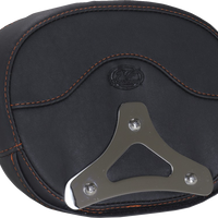 MUSTANG Deluxe Sissy Bar Pad - Diamond - Mandarin Orange Stitch - FLT/FLH '23-'25 88450MO