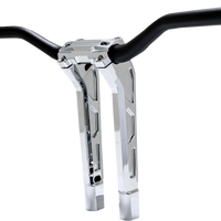 PERFORMANCE MACHINE (PM) Phatbar & Riser Kit - Internal Wiring - 11-1/2" - Chrome 0208-2197M-CH