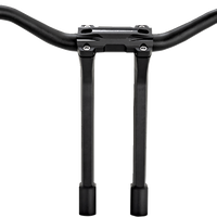 PERFORMANCE MACHINE (PM) Phatbar & Riser Kit - Internal Wiring - 11-1/2" - Black Ops 0208-2197M-SMB